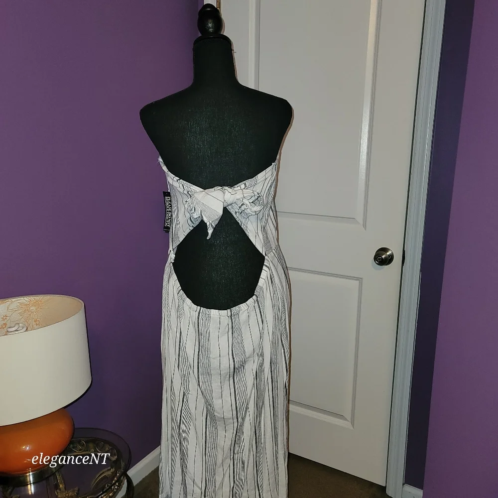 NY & Co. SoHo Street  Black and White Striped Women's Dress Sz: XL NWT - Picture 10 of 12